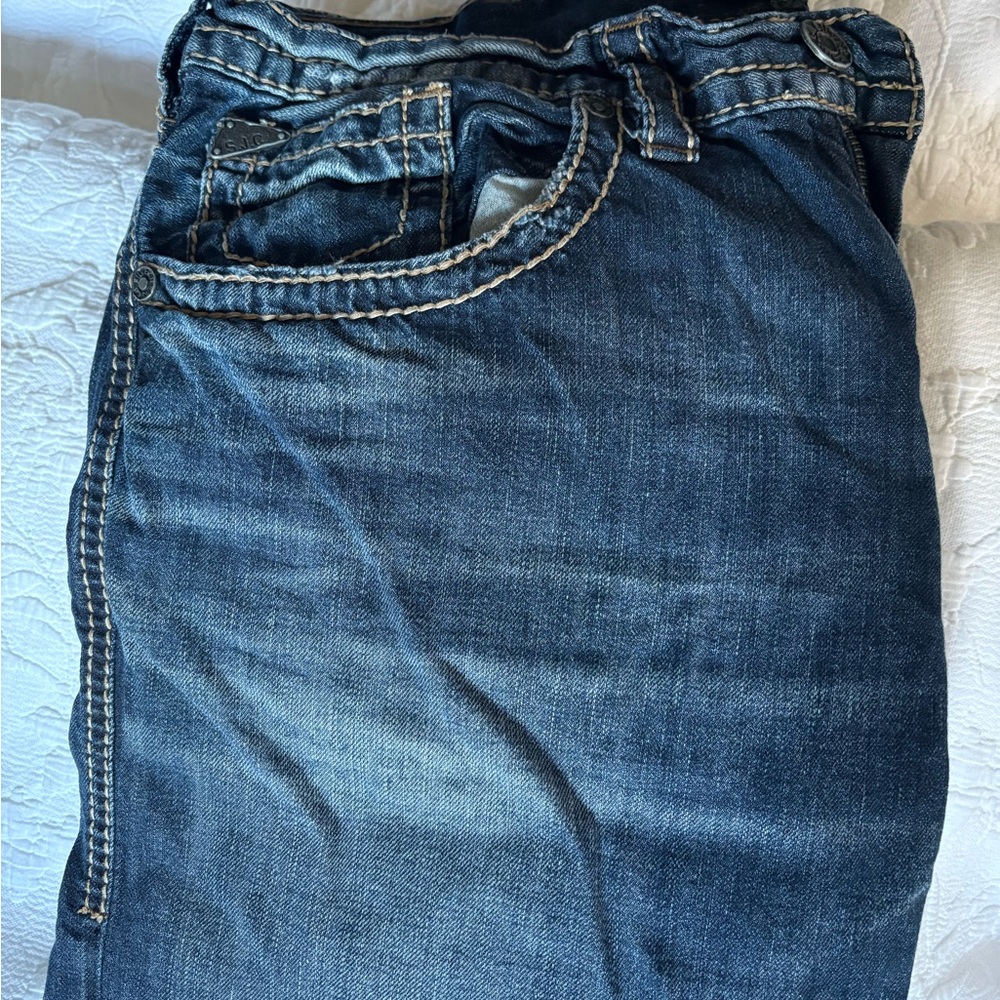 Silver Jeans Men's Relaxed Fit in Dark Blue
